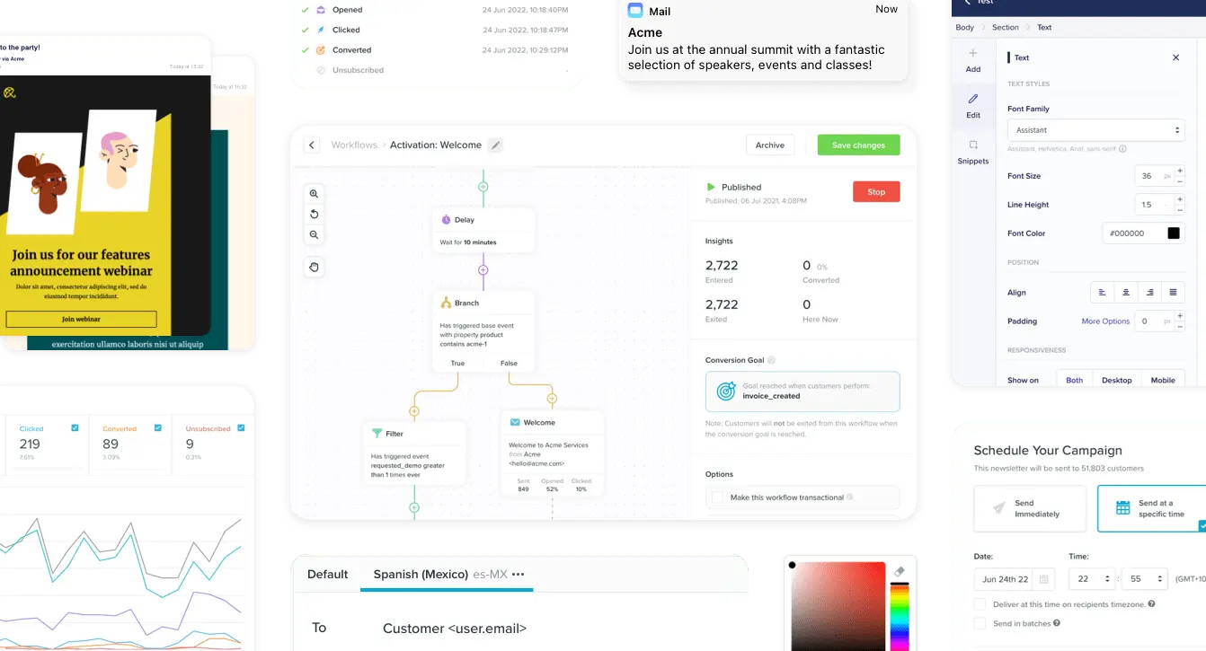 Vero Cloud UI screenshots