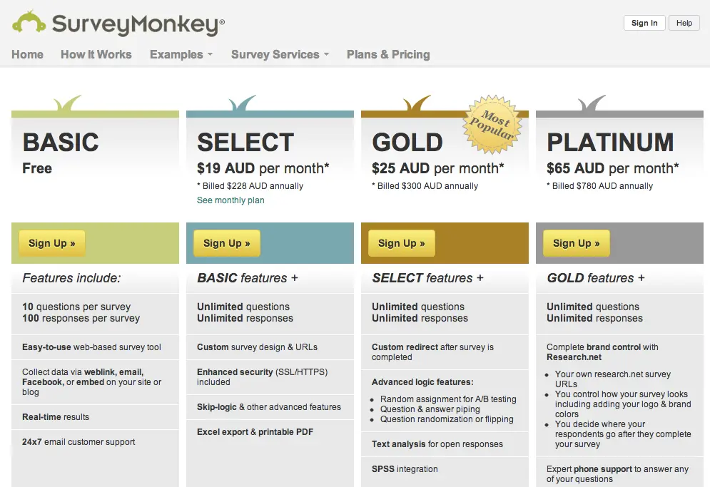 SurveyMonkey Example