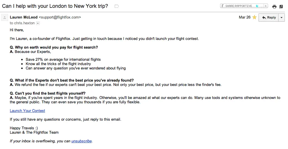 flightfox-lifecycle-email