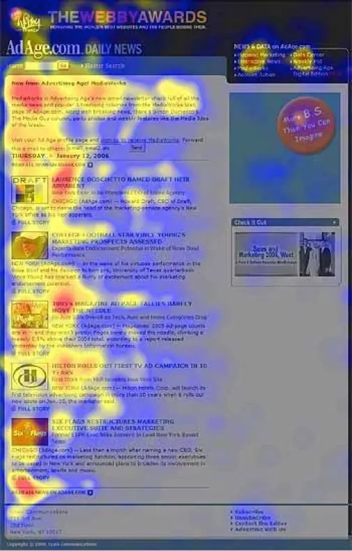 Webby awards the perfect email example