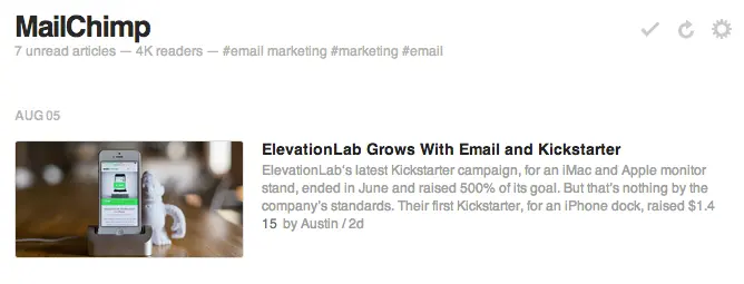 Competitive tracking with MailChimp