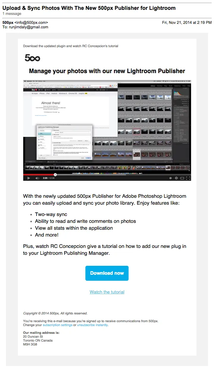 500px_New_Feature_Email