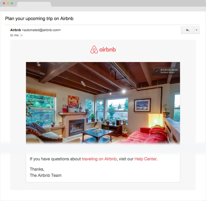 Airbnb email
