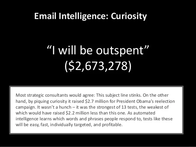 obama email marketing