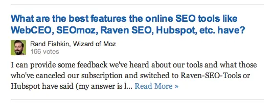 quora social proof