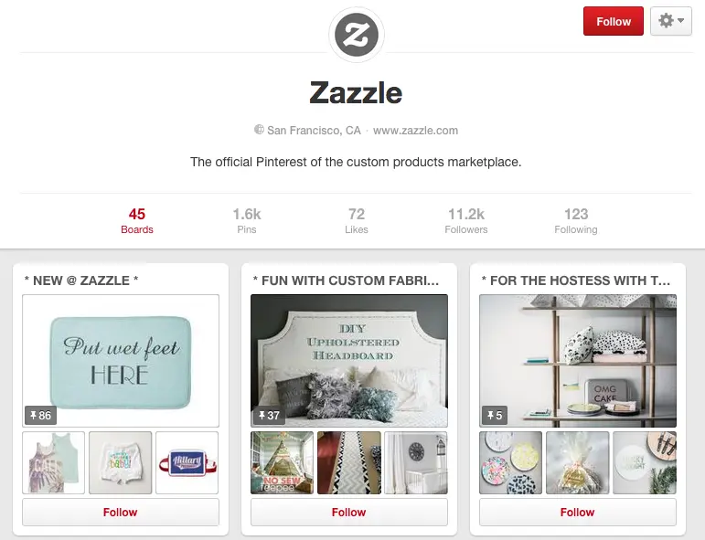 zazzle pinterest