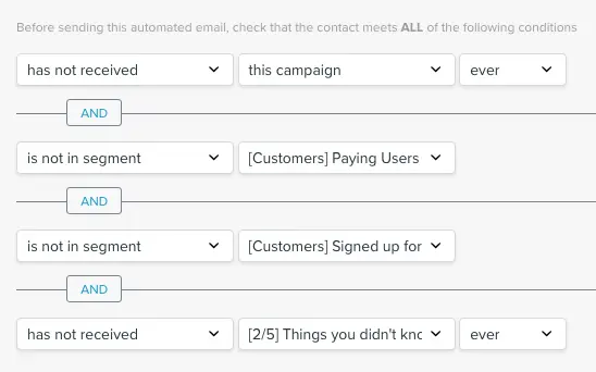 vero campaign conditions