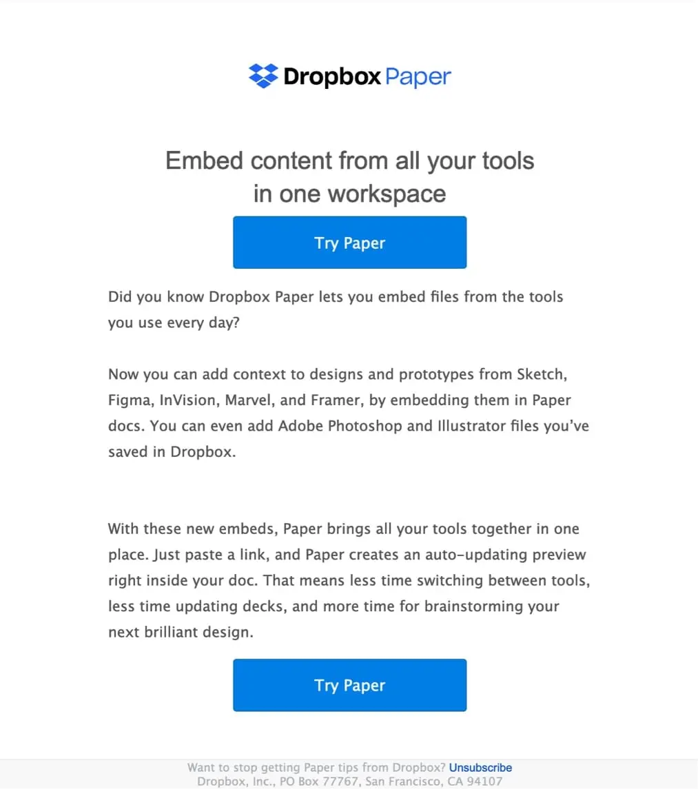 email-marketing-best-practices-dropbox-paper