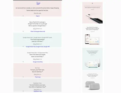 Google email example