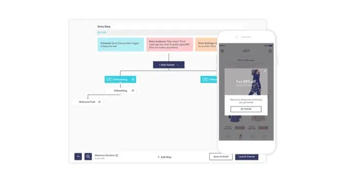 Braze Mailchimp alternatives example
