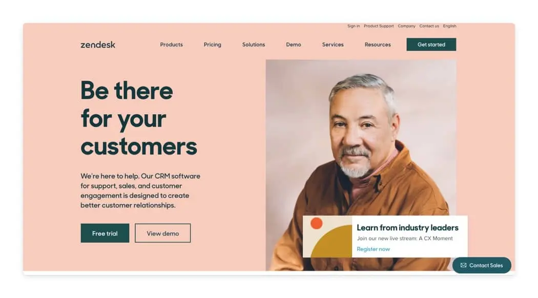 Zendesk marketing stack example