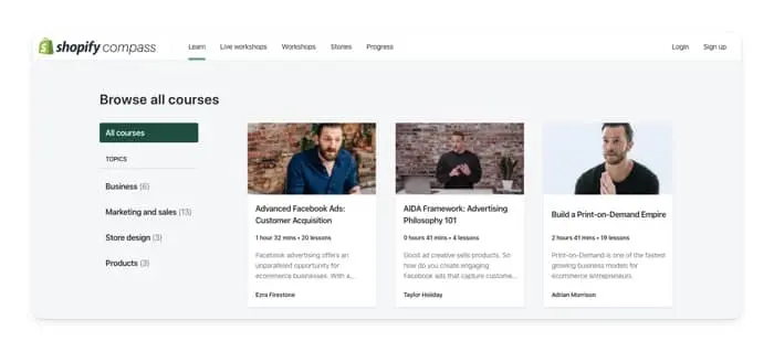 Shopify retention marketing example