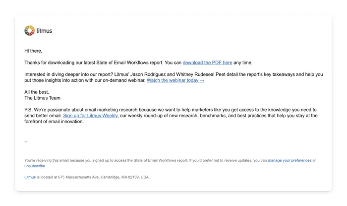 Litmus lead generation strategies example