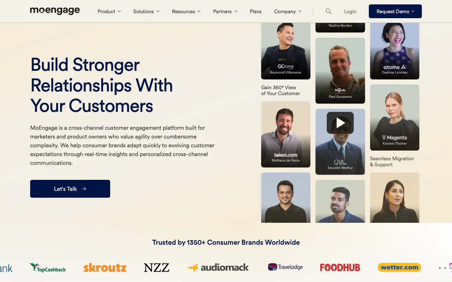 MoEngage homepage